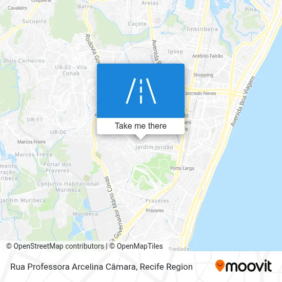 Rua Professora Arcelina Câmara map