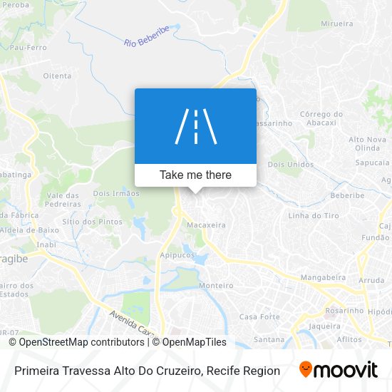 Primeira Travessa Alto Do Cruzeiro map