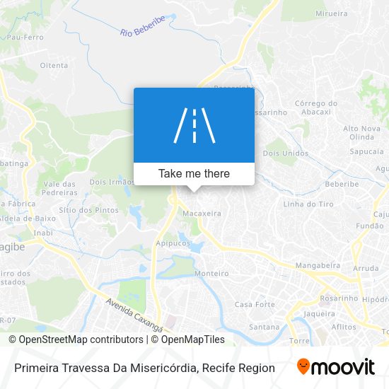 Primeira Travessa Da Misericórdia map