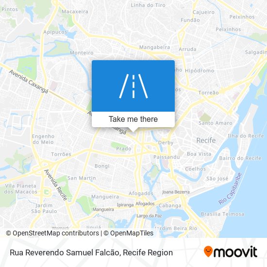 Mapa Rua Reverendo Samuel Falcão