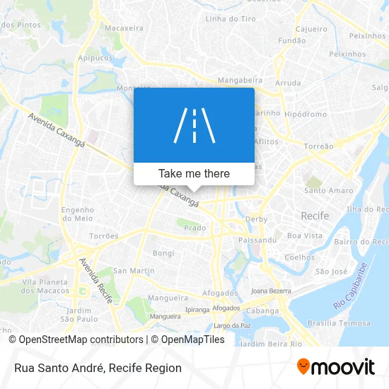 Rua Santo André map
