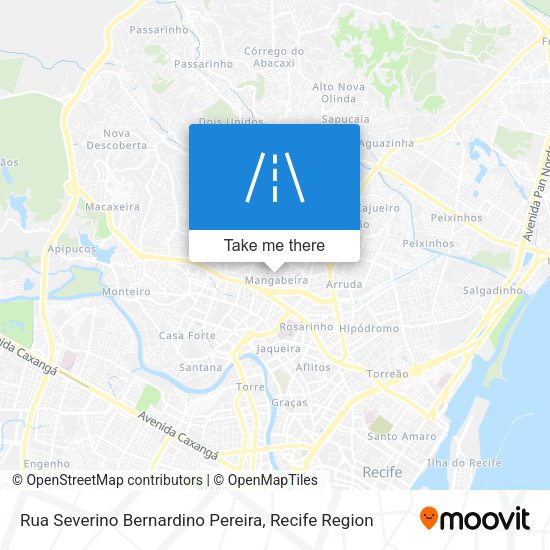 Rua Severino Bernardino Pereira map