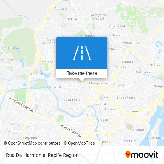 Rua Da Harmonia map