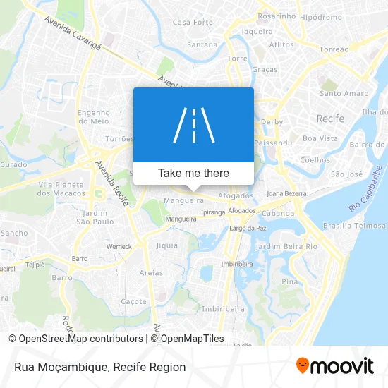 Rua Moçambique map
