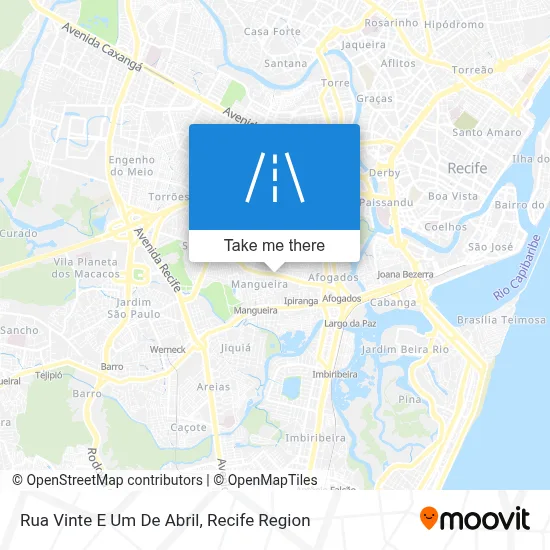Rua Vinte E Um De Abril map