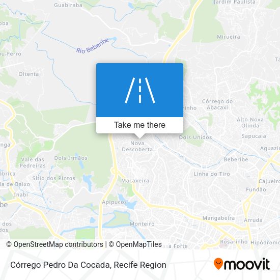 Córrego Pedro Da Cocada map