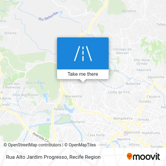Rua Alto Jardim Progresso map