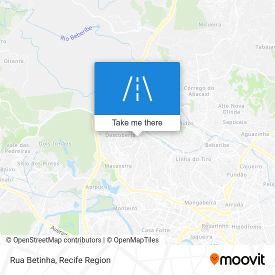 Rua Betinha map