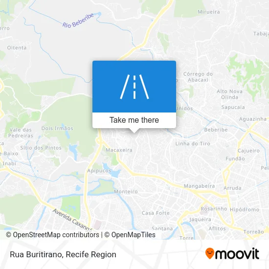 Rua Buritirano map