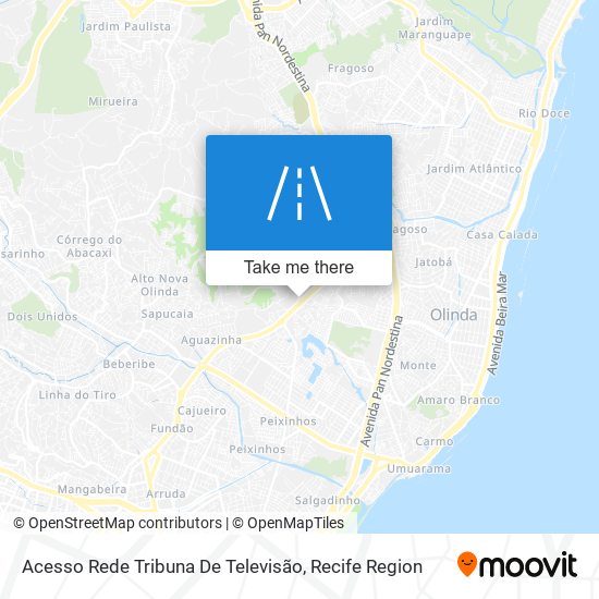 Acesso Rede Tribuna De Televisão map