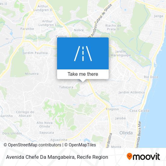 Avenida Chefe Da Mangabeira map
