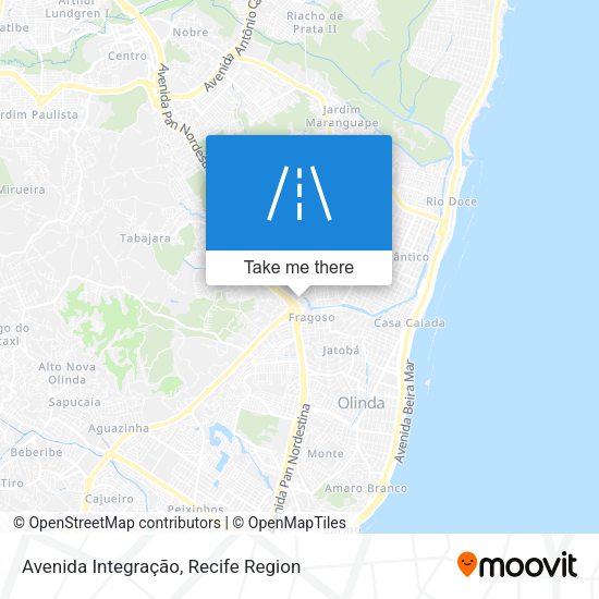Avenida Integração map