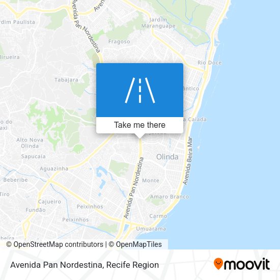 Avenida Pan Nordestina map