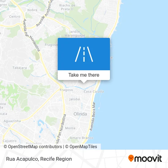Rua Acapulco map