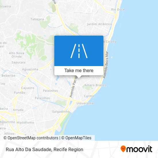 Rua Alto Da Saudade map