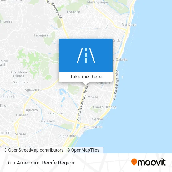 Rua Amedoim map