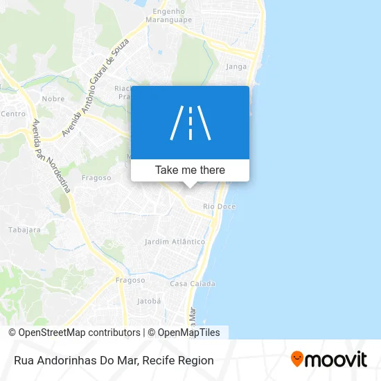 Rua Andorinhas Do Mar map