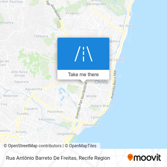 Rua Antônio Barreto De Freitas map
