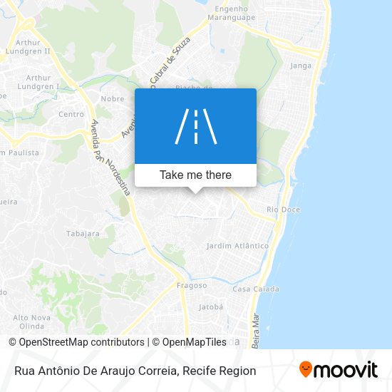 Rua Antônio De Araujo Correia map