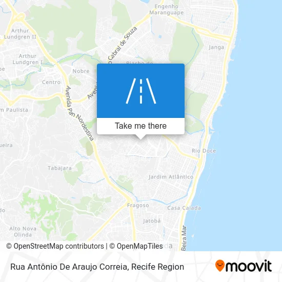 Rua Antônio De Araujo Correia map