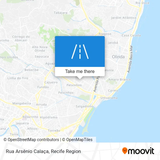 Rua Arsênio Calaça map