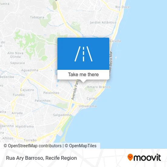 Rua Ary Barroso map