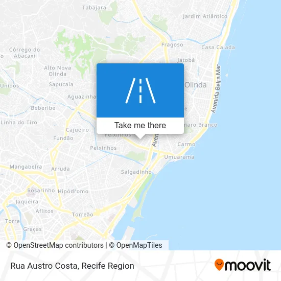 Rua Austro Costa map