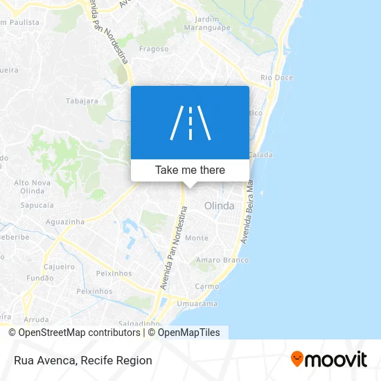 Rua Avenca map