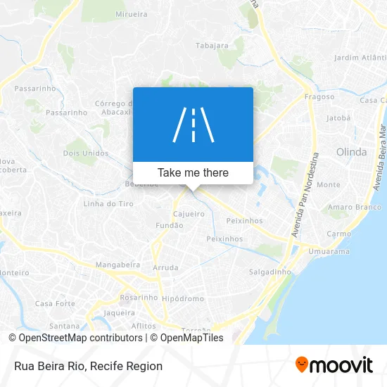 Rua Beira Rio map