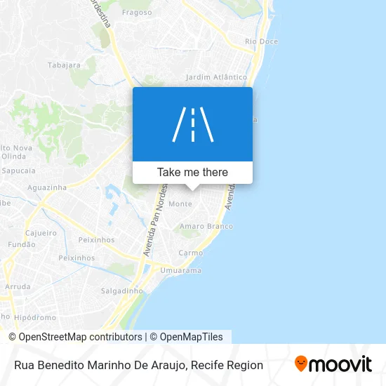 Rua Benedito Marinho De Araujo map