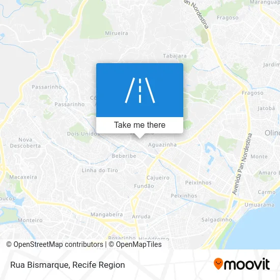 Rua Bismarque map