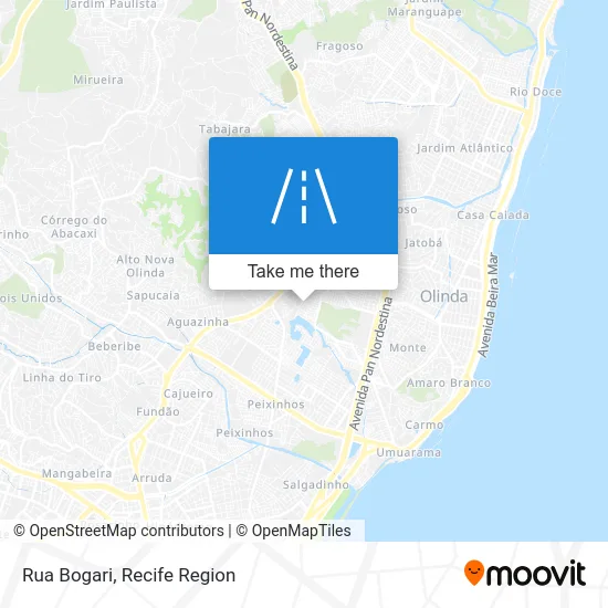 Rua Bogari map
