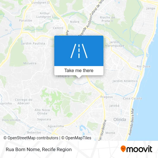 Rua Bom Nome map