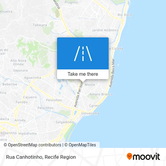 Rua Canhotinho map