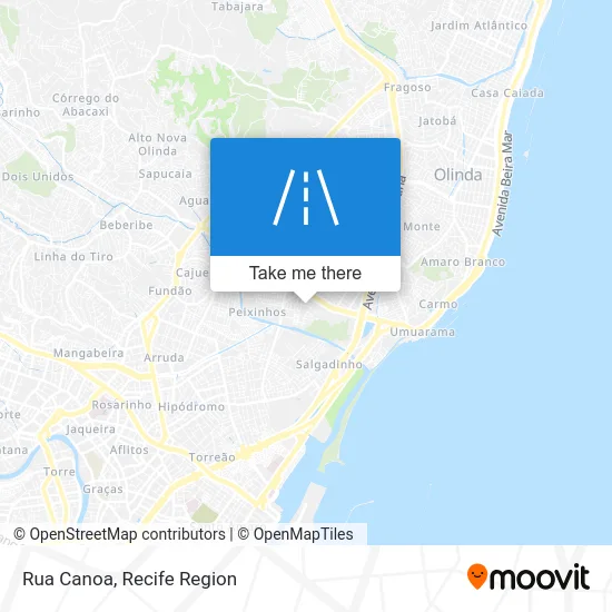 Rua Canoa map