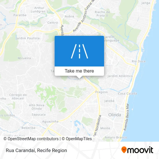 Rua Carandaí map