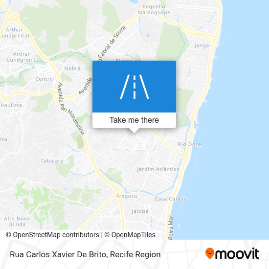 Rua Carlos Xavier De Brito map