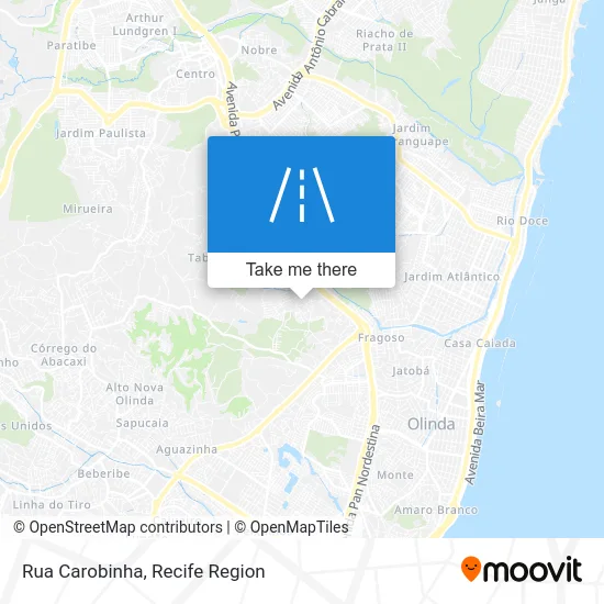 Rua Carobinha map