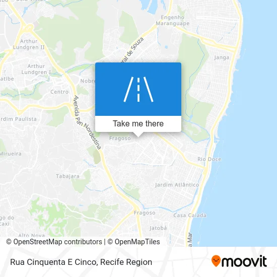 Rua Cinquenta E Cinco map