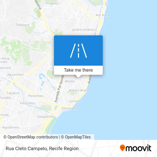 Rua Cleto Campelo map