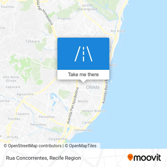 Rua Concorrentes map