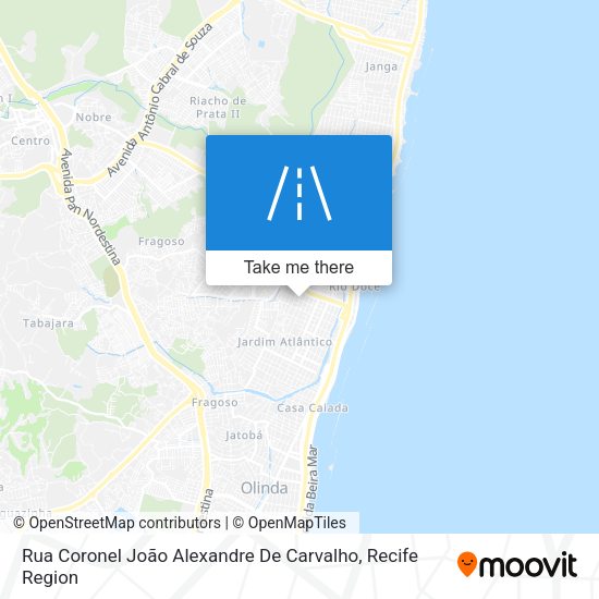 Rua Coronel João Alexandre De Carvalho map
