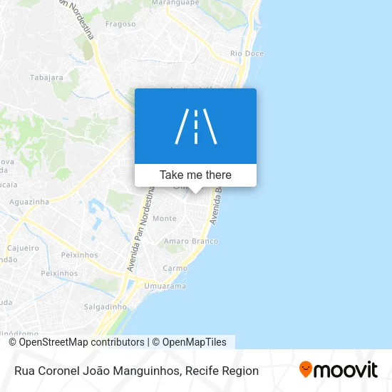 Rua Coronel João Manguinhos map