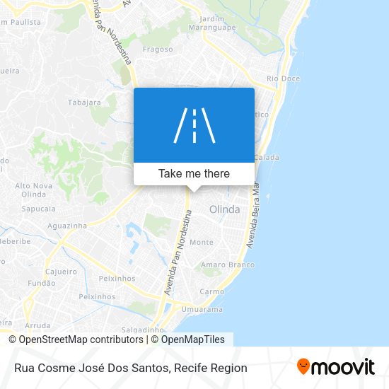 Rua Cosme José Dos Santos map