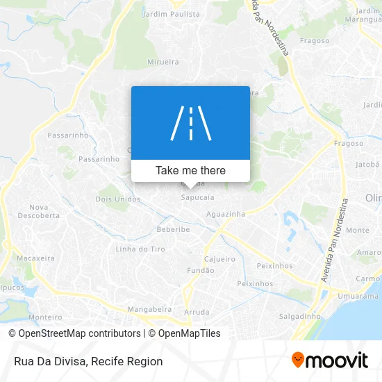 Rua Da Divisa map