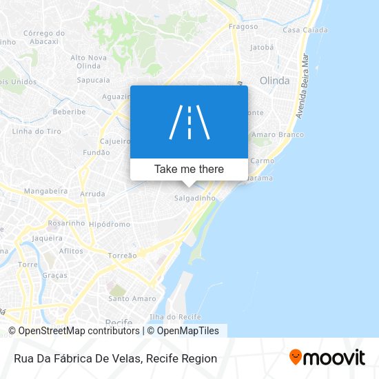 Rua Da Fábrica De Velas map