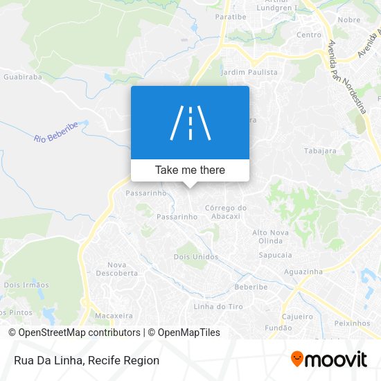 Rua Da Linha map