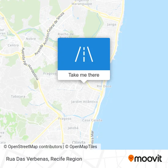 Rua Das Verbenas map