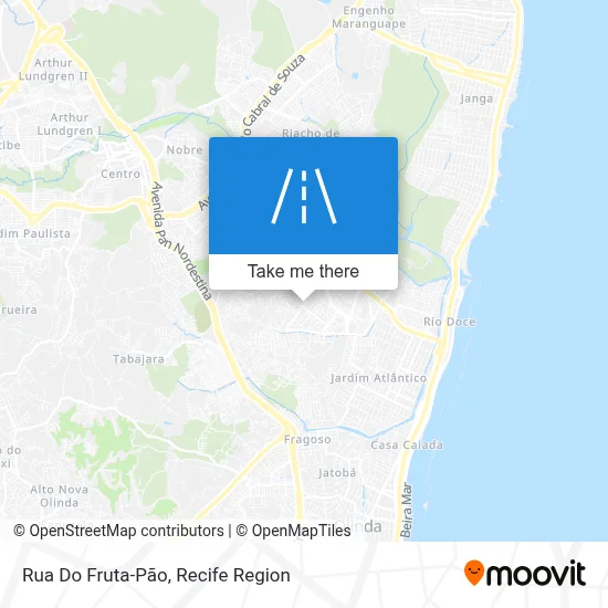 Rua Do Fruta-Pão map