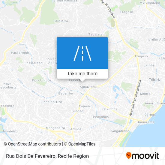 Rua Dois De Fevereiro map